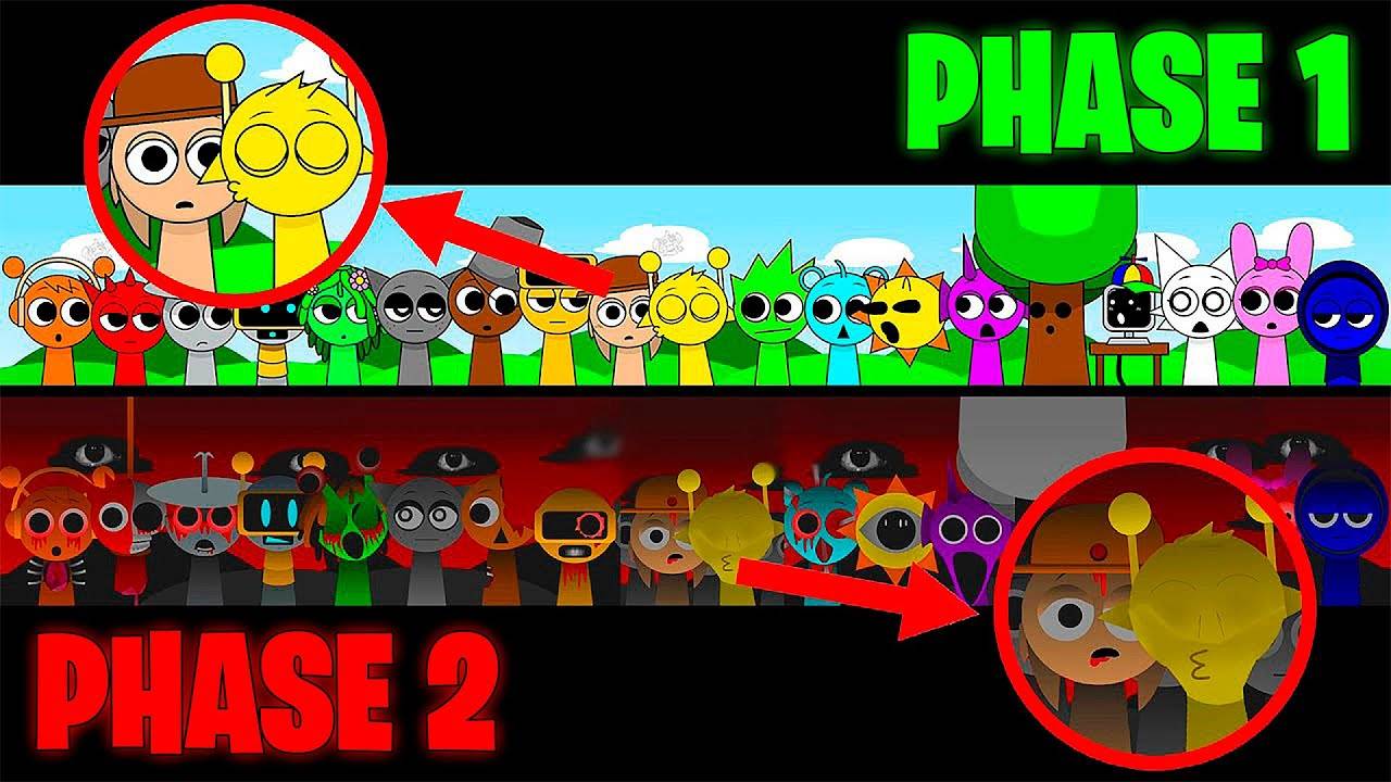 Все реакции и персонажи вместе в Incredibox Sprunki Sinner Edition! Фаза 1 против Фазы 2