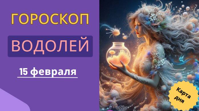 🌊 Водолей – Гороскоп на сегодня 15 февраля 2025