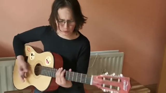 Asian Master of Puppets Metallica funny acoustic cover by 12 yo Irish boy