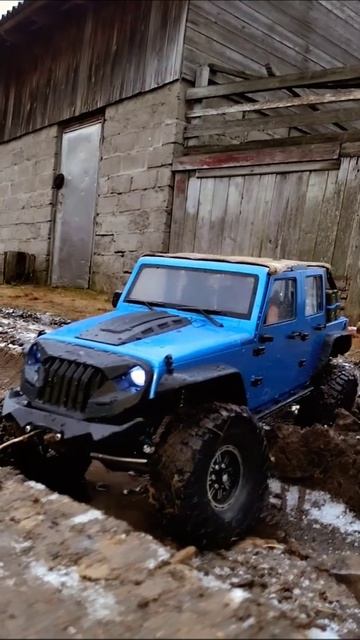 RC Jeep Wrangler JK Rubicon Injora full costume scale 1/10.