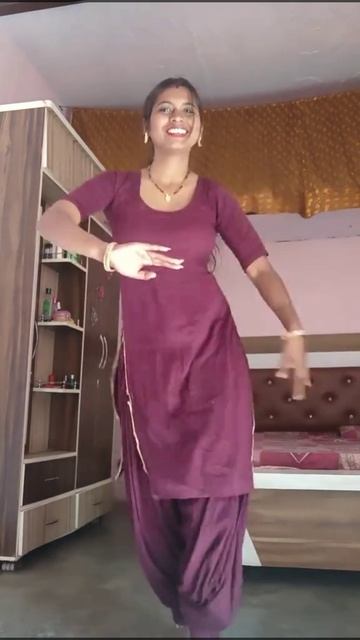 Young Village Housewife Dance At Home