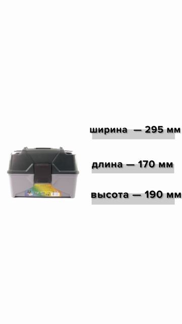 Ящик для инструментов 12"295*170*190мм с подвижным лотком