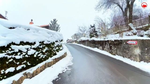 Тихая вечерняя прогулка по зимней стране чудес Швейцарии🇨🇭