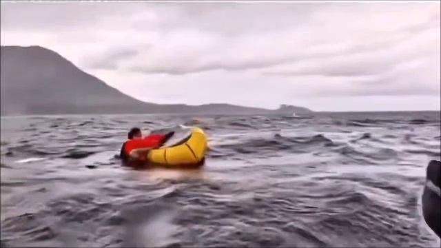 Горбатый кит чуть не проглотил туриста с лодкой в Чили