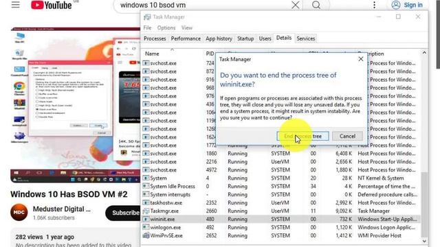 windows 10 bsod vm