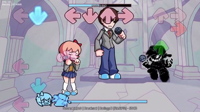 Friday Night Funkin Corruption Mod vs Monika Roots