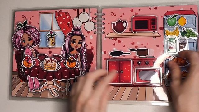 Книги на липучках Стильные подружки.электронные шаблоны.mp4