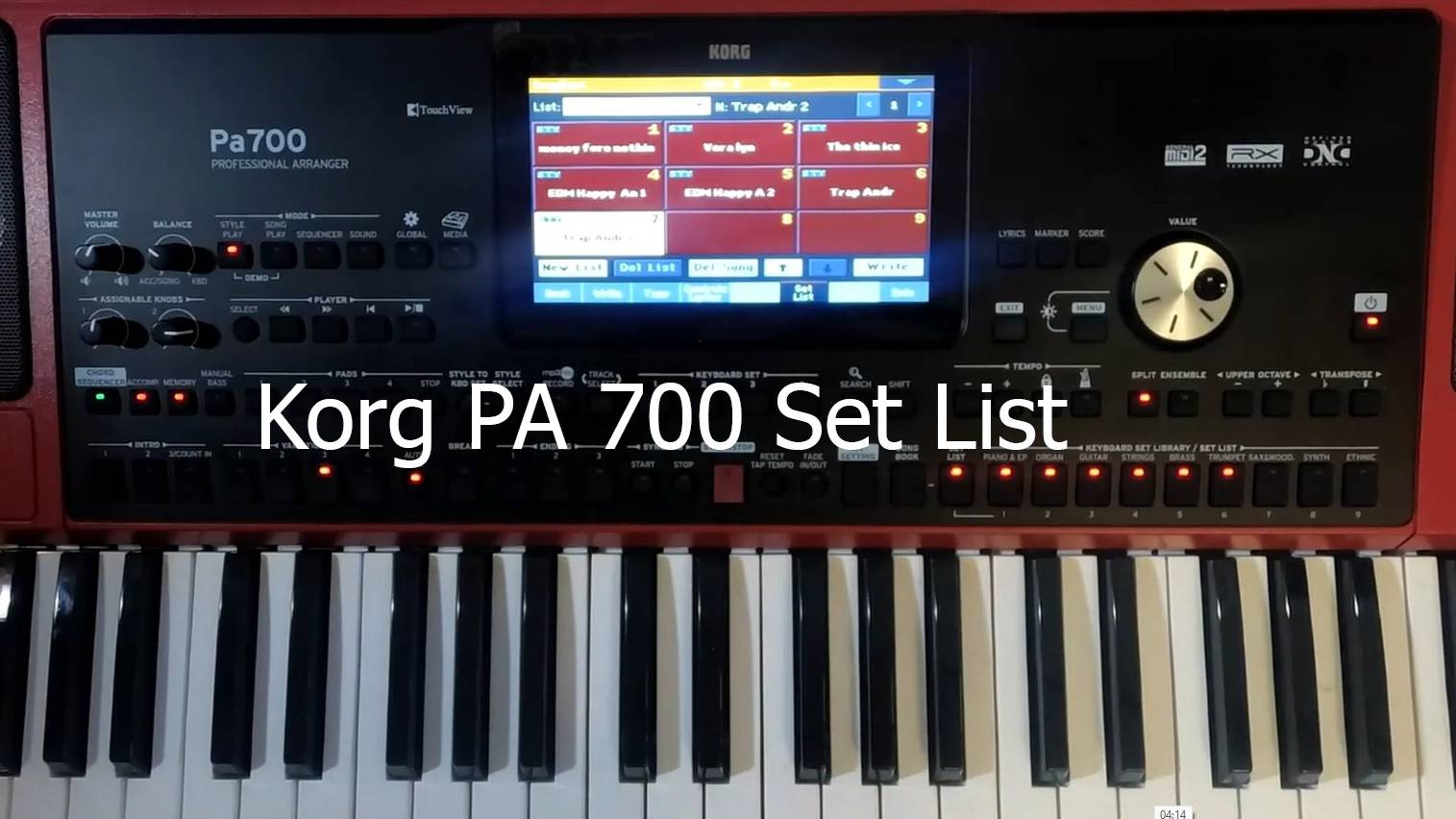 Korg pa 700 Создание set list. Создание сет листа