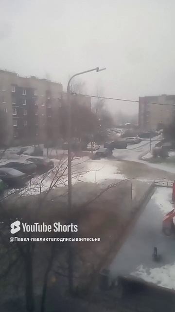 За окном то снег то дождь вот такая вот зима