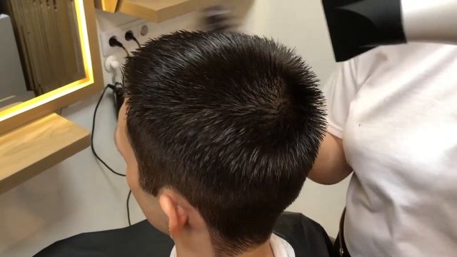 Из блонда в темный цвет волос. Мужское окрашивание.