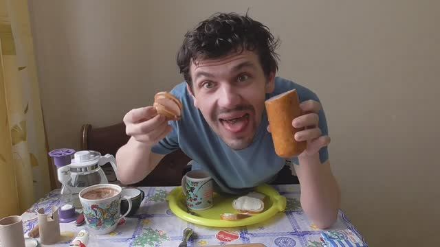 ОБЖОР! ДЕГУСТАЦИЯ! РУЛЕТ ИЗ МЯСА ПТИЦЫ КУРИНЫЙ КОПЧЕНО ВАРЕНЫЙ СНЕЖАНА!