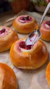 Булочки с чизкейком🥰