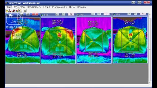 Сравнительный тест теплоизоляции зимних палаток ПИНГВИН