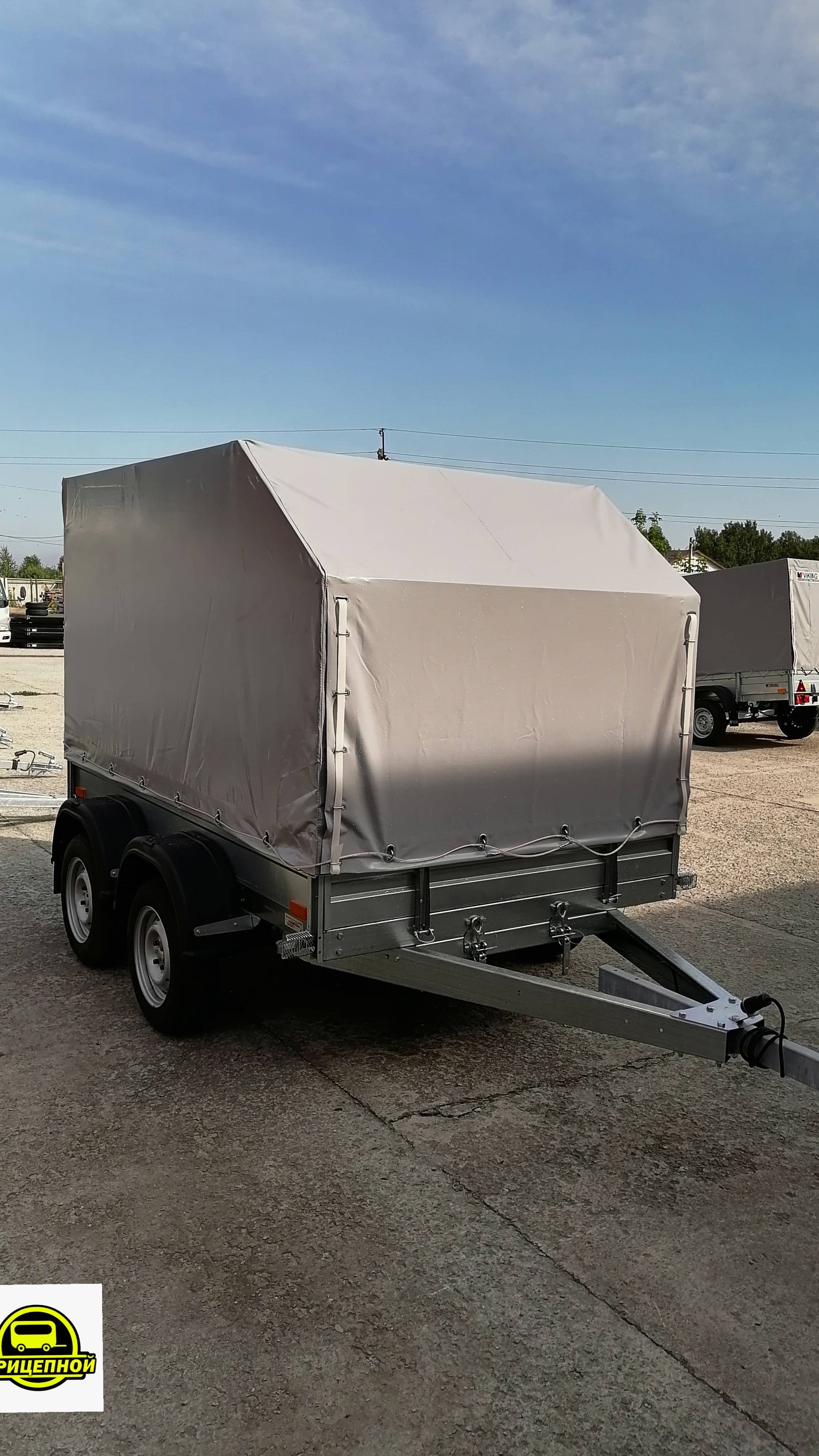 Обзор на прицеп Мюллерваген 1500 ширина/2500длина две оси