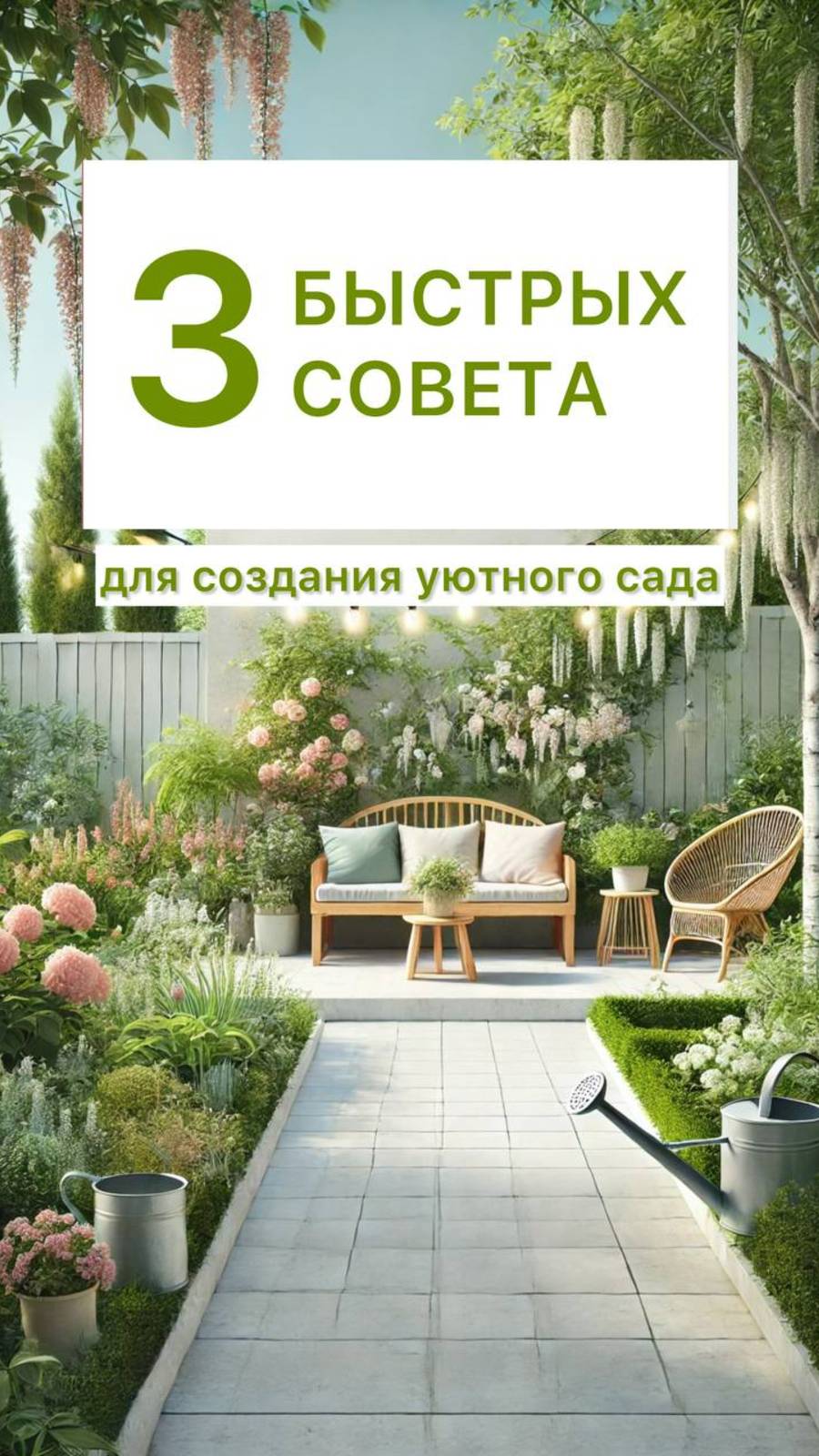 3 быстрых совета для создания уютного сада