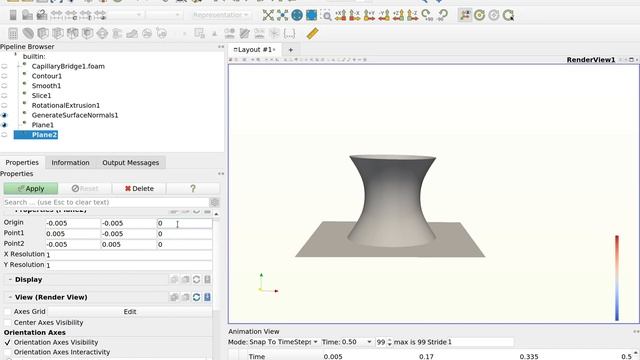 Realistic visualization (PBR) of numerical simulation of two-phase flow  in OpenFOAM using ParaView