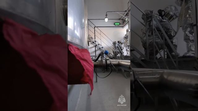 Работа огнеборцев это ещё и учения на производственных объектах