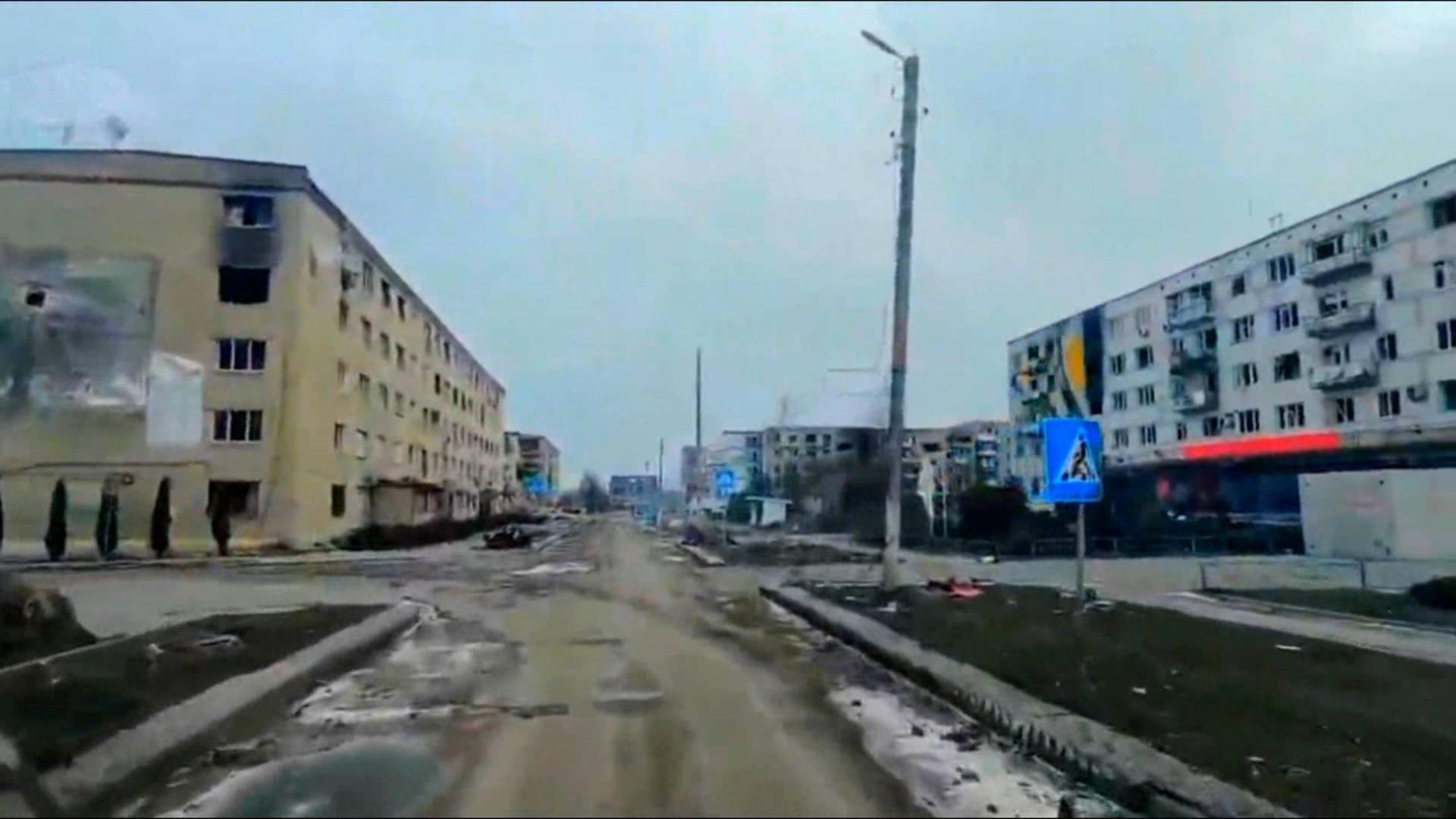 Освобожненное Курахово. Вид из окна машины