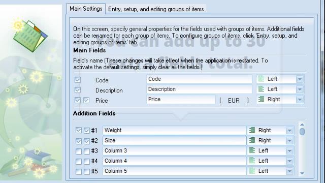 MyBusinessCatalog - lesson #1 Setting up product list Field names, appearance, currency