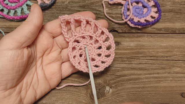 Ажурное сердечко крючком для начинающих за дальние стенки