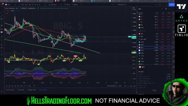 Market Waiting on CPI | Live Day Trading | HTF #stock #market #livestream #SPY #QQQ #AMC #BIOR #BBI