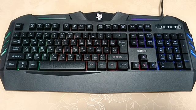 Работа подсветки клавиатуры проводной Aceline Raven
