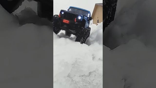 RC Winter Off Road Jeep Wrangler JK Rubicon Full Custom Hobbywing Fusion SE.
