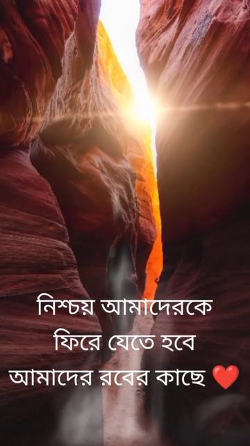 ফিরে যেতে হবে একদিন রবের ডাকে!!!❤️