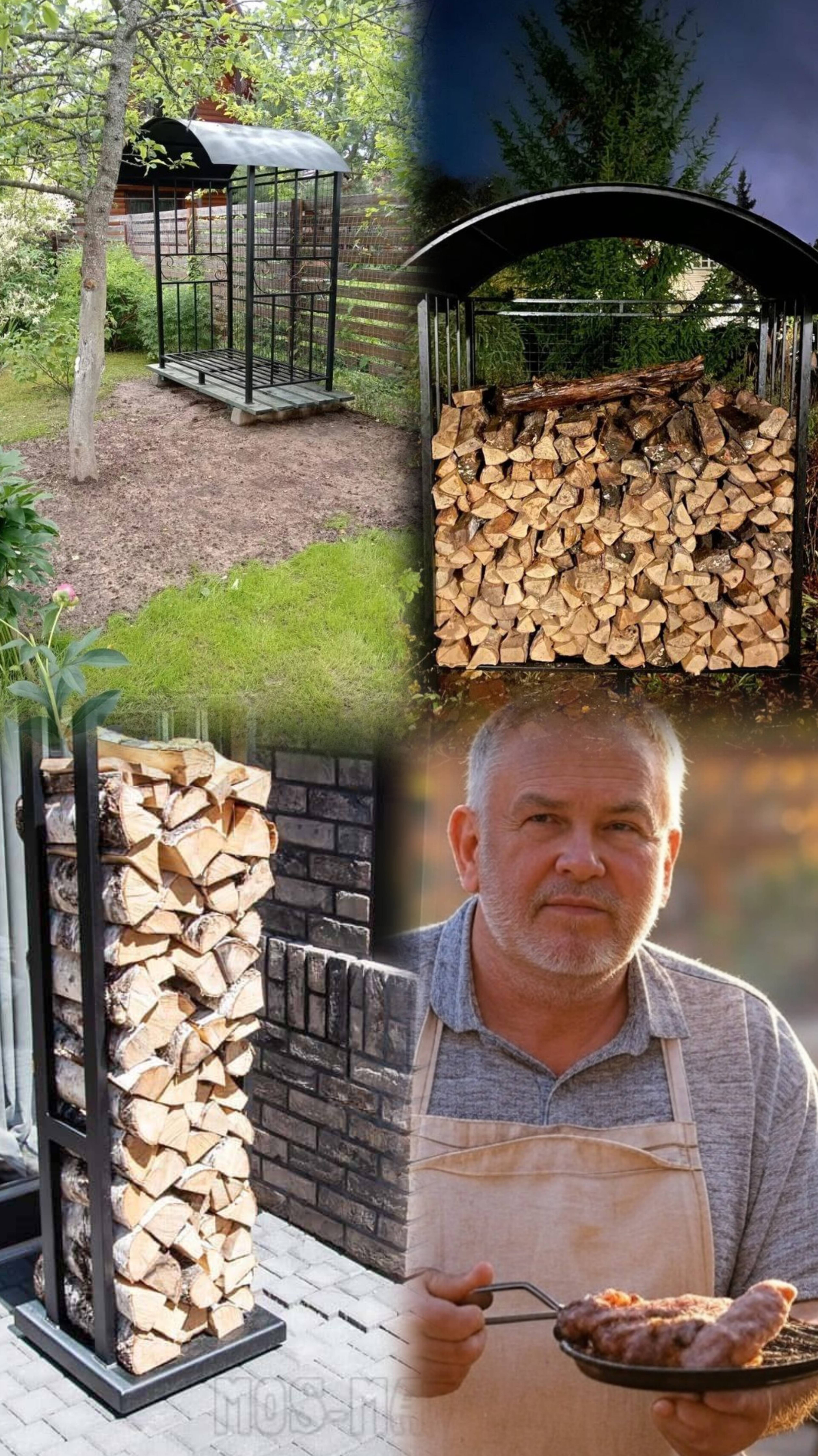 Дровница Д-18 0,3м3, Д-2 1,8м3, Д-2 2,4м3 по т.84957644402 или mos-mangal.ru