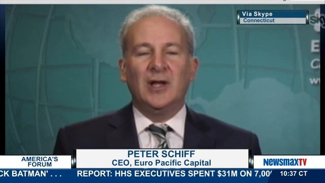 America's Forum | Peter Schiff  talks about the falling Euro