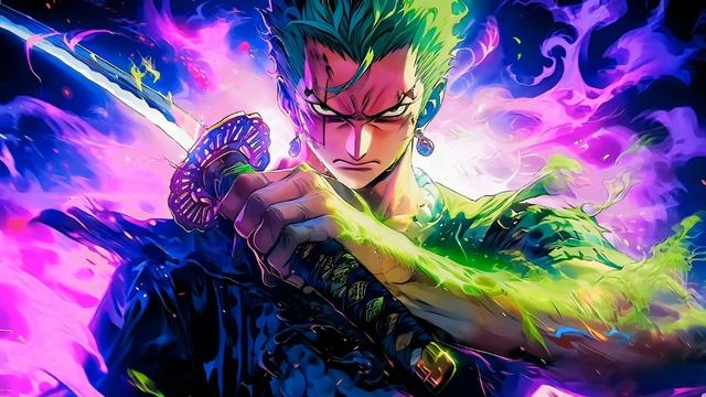 Ророноа Зоро с Катаной | Roronoa Zoro | Katana | One Piece - Живые Обои