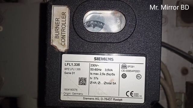 SIEMENS Gas Burner used for big firing in textile machine.