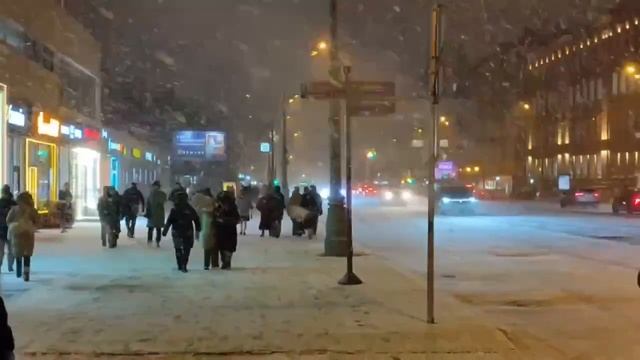 ❄️Москву накрыл обещанный снегопад❄️