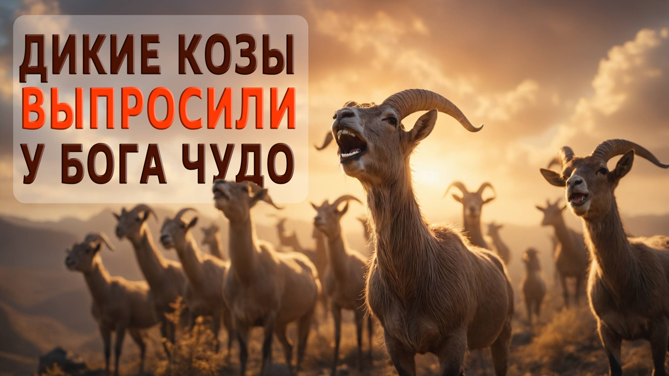 Дикие козы умолили Бога о чуде