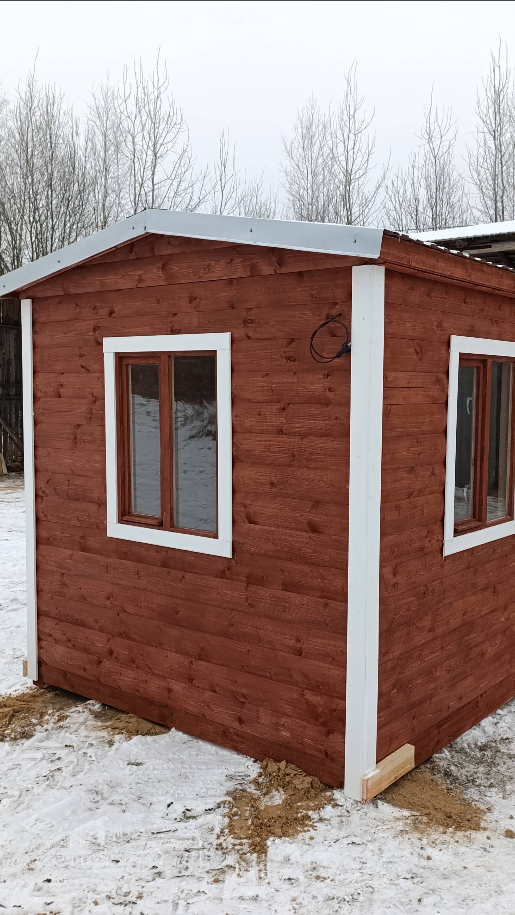 Видеообзор брусовой классической бани 2,3х6 метров.