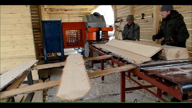 Лайфетный станок СБЦ Распиловка березы