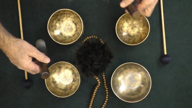 Акустический сет кованых чаш Full Moon Nepal #25-09