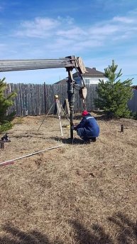 Монтаж винтовых свай