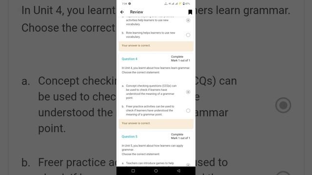 Unit 6 | Module 3 | Certificate Download | End of Module Quiz