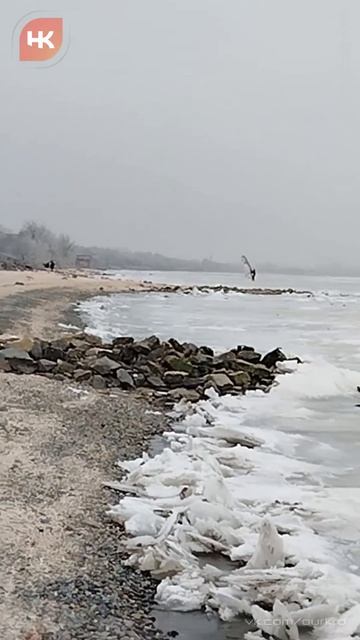 Зимние развлечения в Ейске.. 🏄