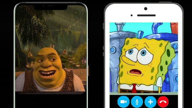 Shrek and Spongebob Calls Telephone