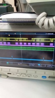 принял звук с компа и выдал на эспиай для сдвиговых регистров