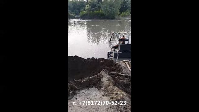 Мини земснаряд Нептун. Откачка ила. Очистка водоёма. Земснаряд для чистки водоёма. Углубление дна.