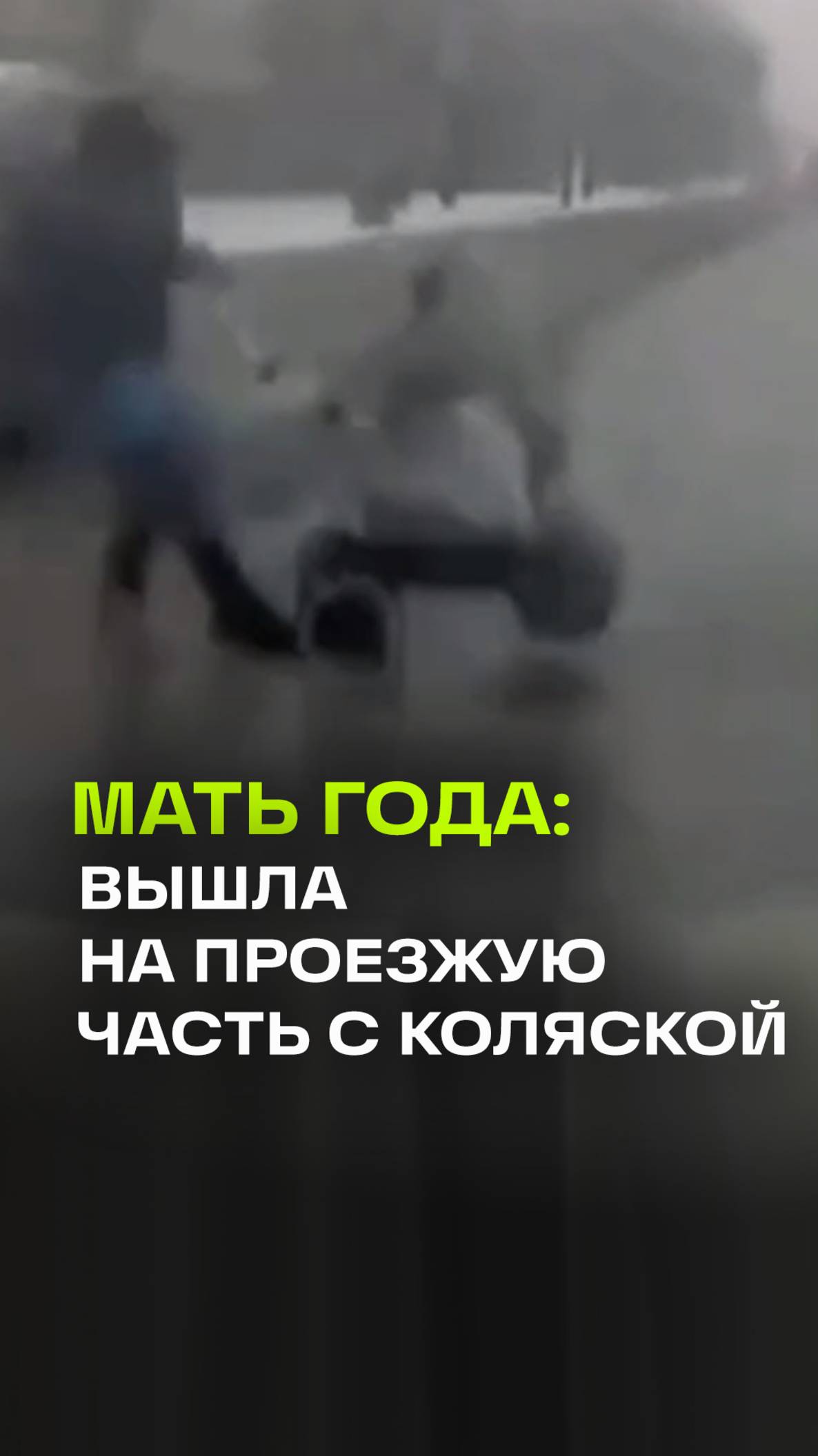 Мать вышла на трассу с коляской - родитель года