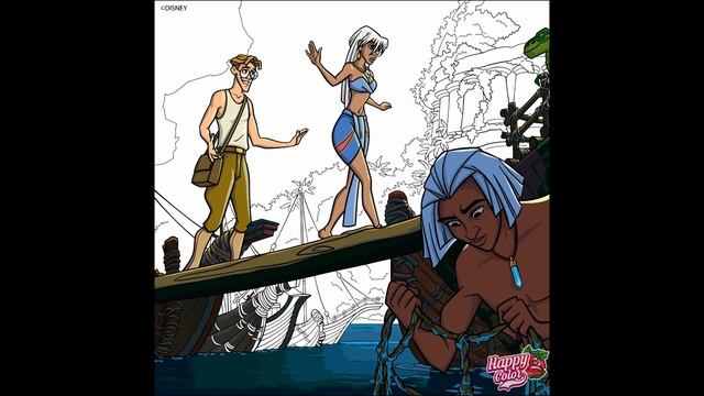 HappyColor I Disney I Atlantis the Lost Empire part 2/4 Couloring with numbers