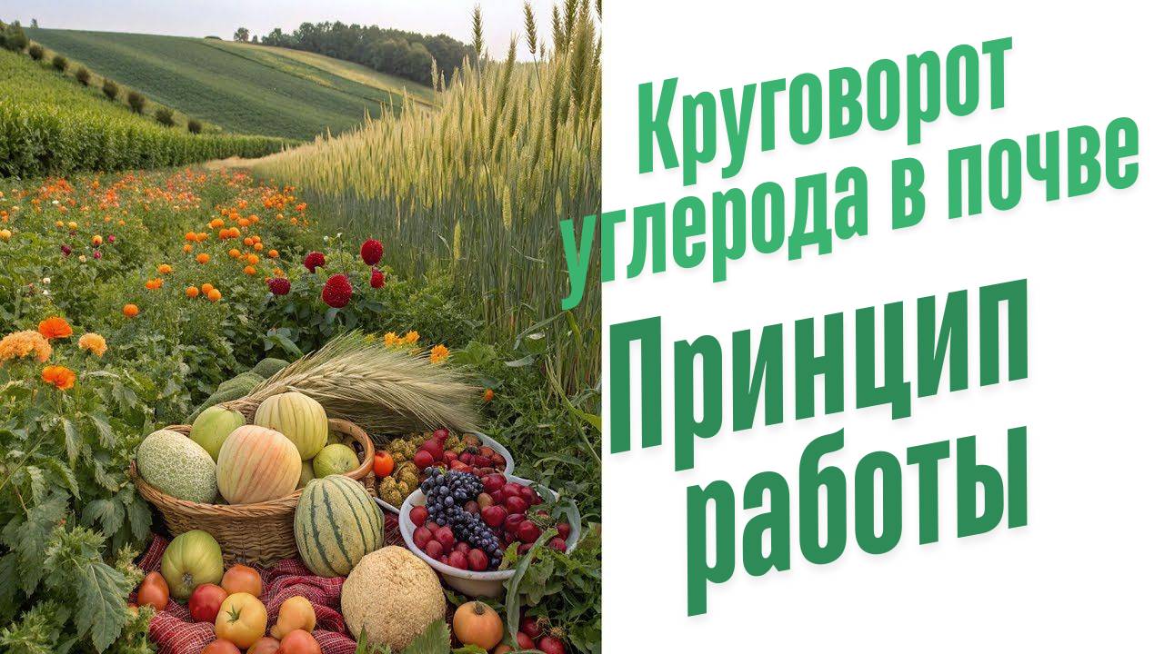 Круговорот углерода в почве.