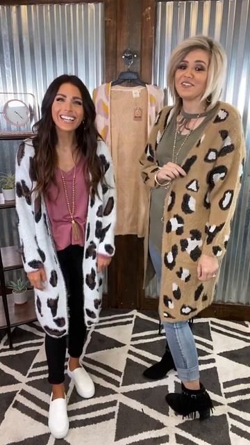Mohair Leopard Cardigans