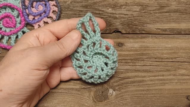 Ажурное сердечко крючком для начинающих за ближние стенки