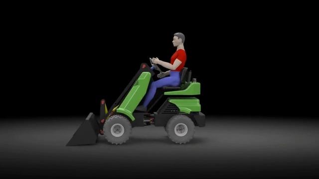 Промежуточная 3d модель нового погрузчика.