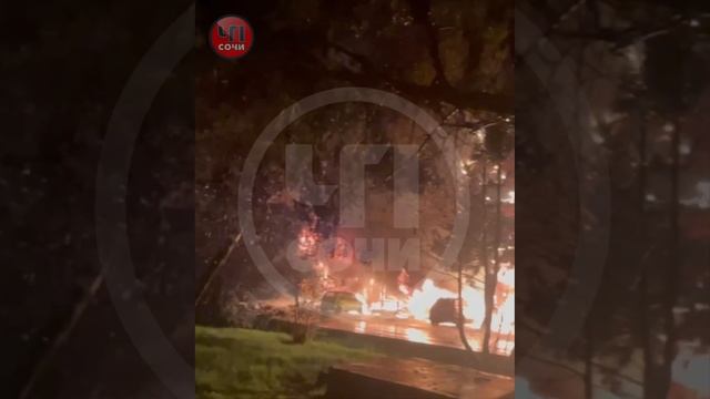 Пожар город Сочи 14.02.2025г.